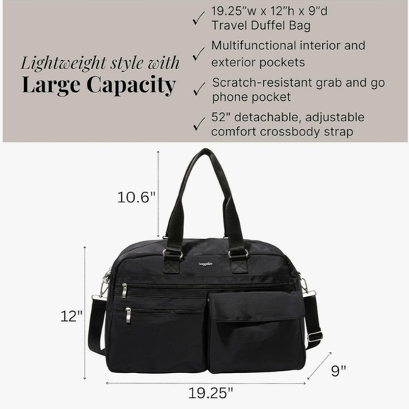 NWT Baggallini Modern Everywhere Travel Duffel Bag - Picture 4 of 10